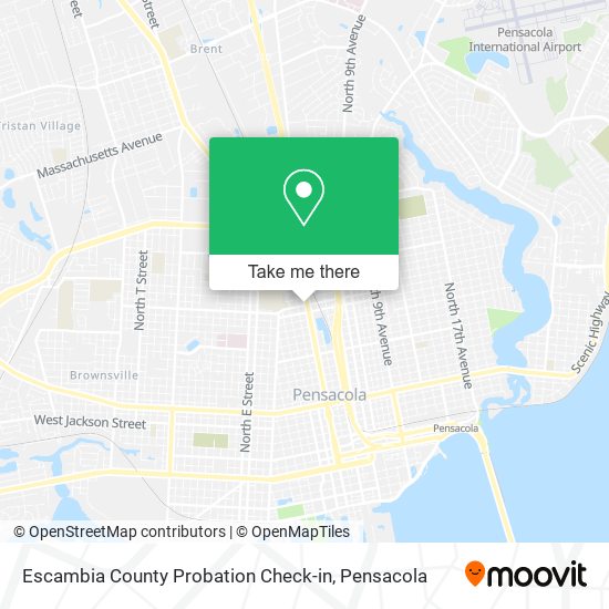 Escambia County Probation Check-in map