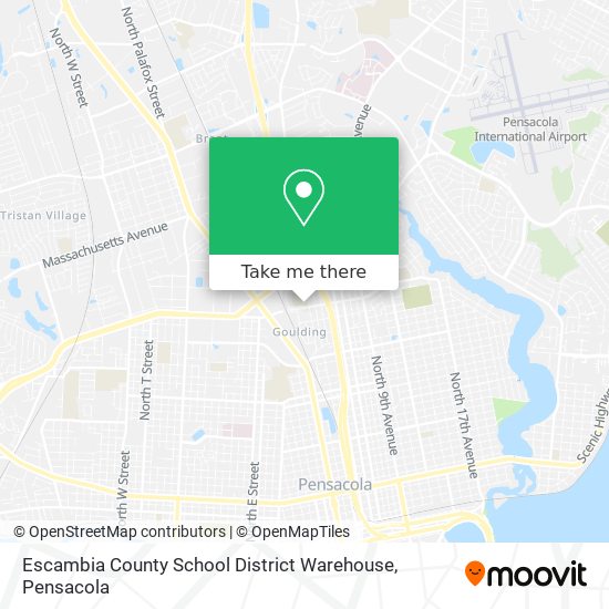 Mapa de Escambia County School District Warehouse