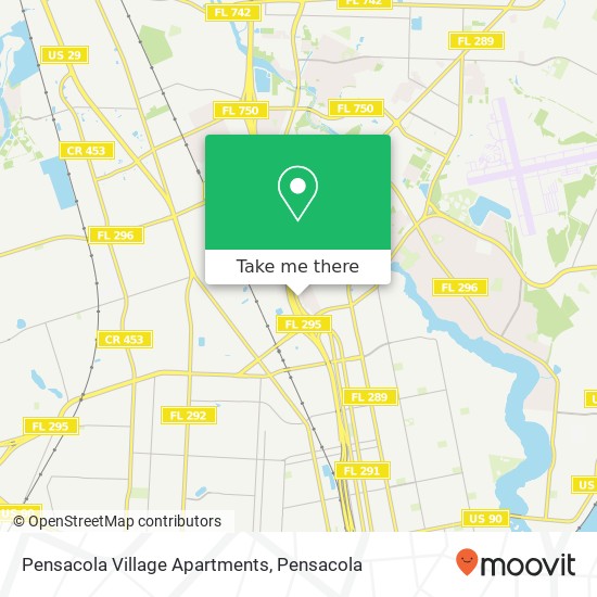 Pensacola Village Apartments map