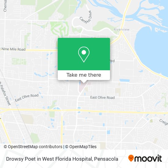 Drowsy Poet in West Florida Hospital map