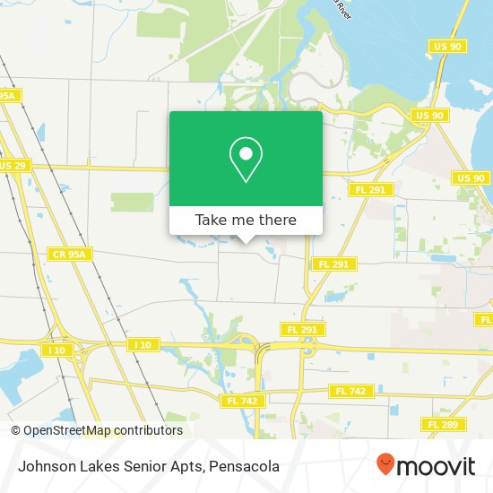 Johnson Lakes Senior Apts map