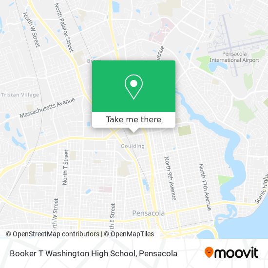 Booker T Washington High School map