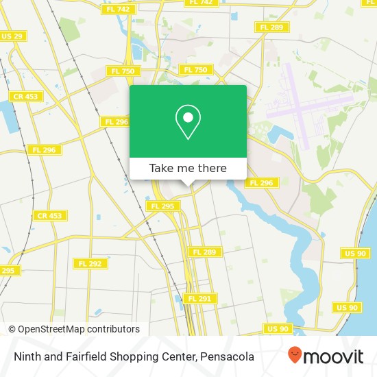 Ninth and Fairfield Shopping Center map