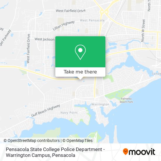 Psc Warrington Campus Map How To Get To Pensacola State College Police Department - Warrington Campus  In Myrtle Grove By Bus?