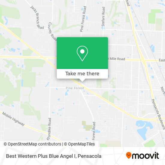 Best Western Plus Blue Angel I map