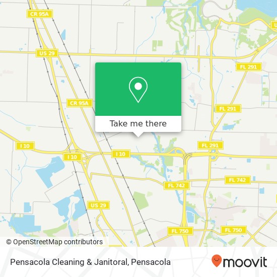 Mapa de Pensacola Cleaning & Janitoral