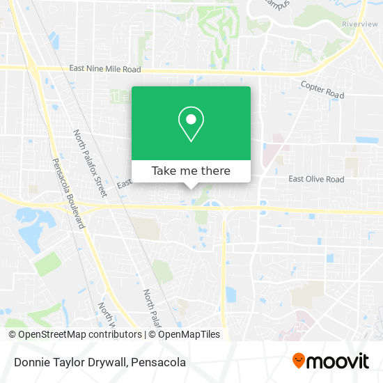 How to get to Donnie Taylor Drywall in Pensacola by Bus