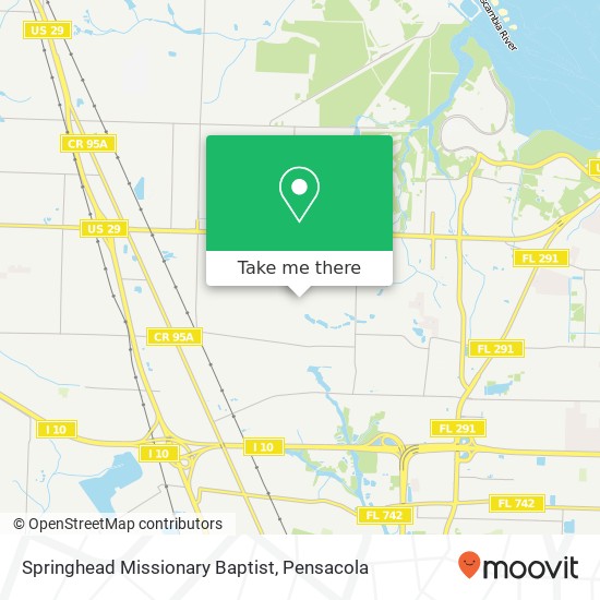 Springhead Missionary Baptist map