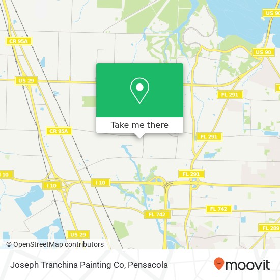 Mapa de Joseph Tranchina Painting Co