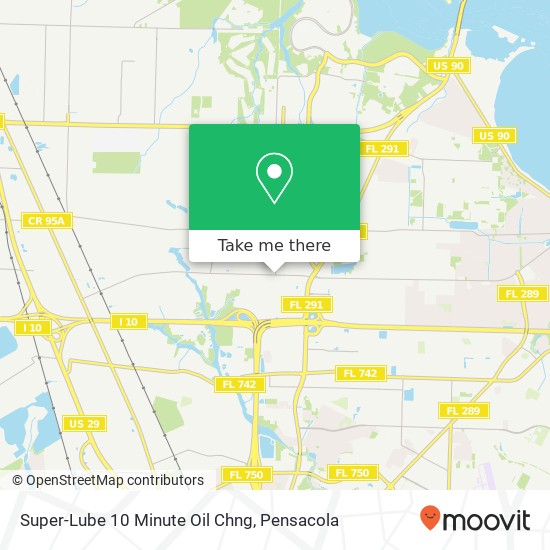 Super-Lube 10 Minute Oil Chng map