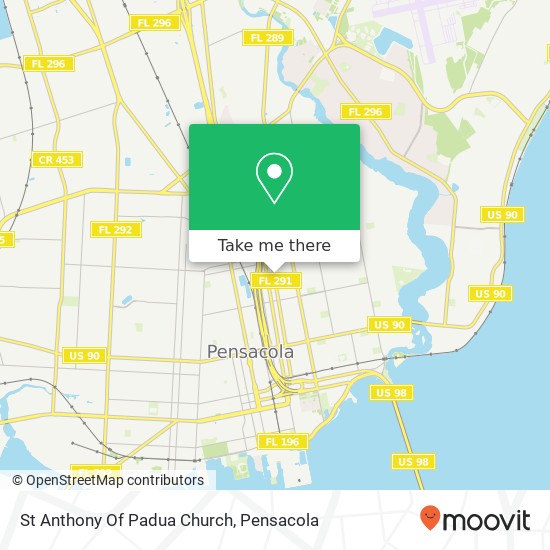 St Anthony Of Padua Church map