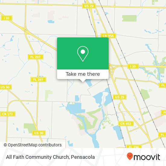 All Faith Community Church map