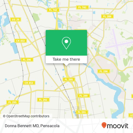 Donna Bennett MD map