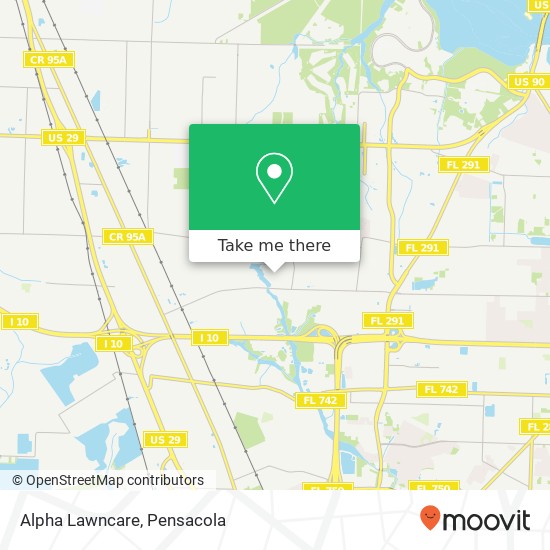 Alpha Lawncare map