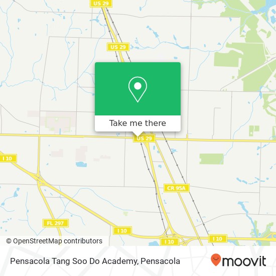 Pensacola Tang Soo Do Academy map