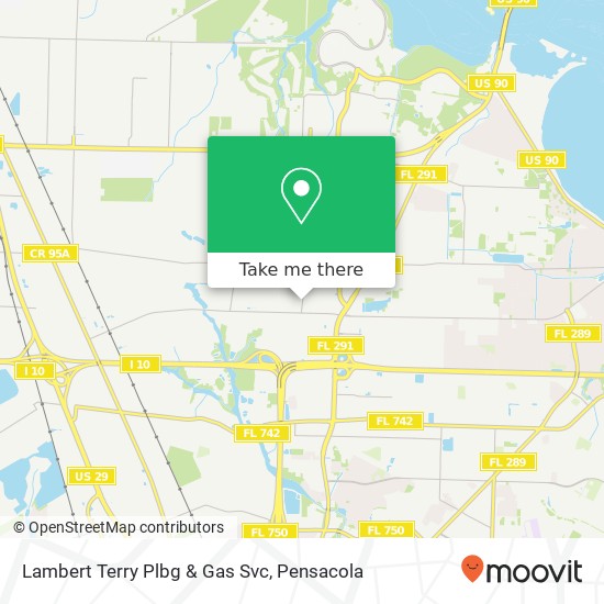Lambert Terry Plbg & Gas Svc map