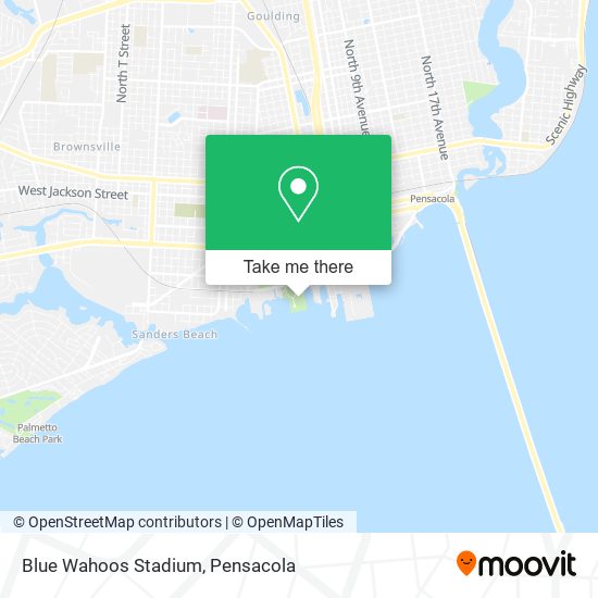 How to get to Blue Wahoos Stadium in Pensacola by Bus?