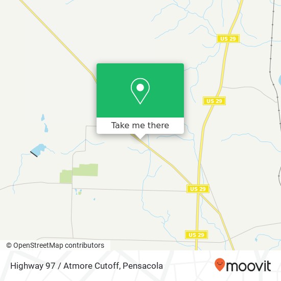 Highway 97 / Atmore Cutoff map