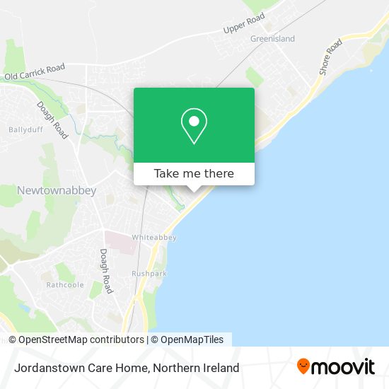 Jordanstown Care Home map