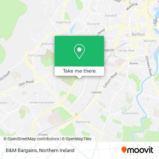 B&M Bargains map