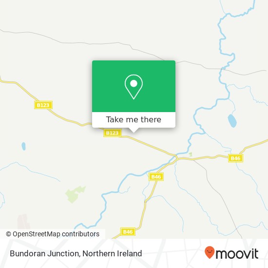 Bundoran Junction map