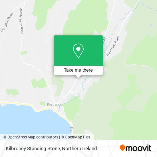 Kilbroney Standing Stone map