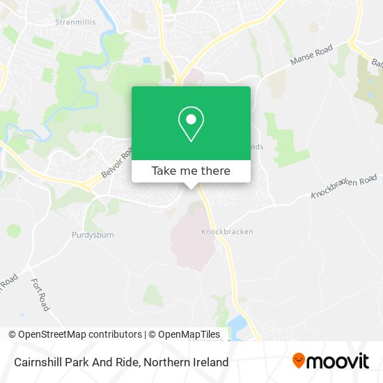 Cairnshill Park And Ride map