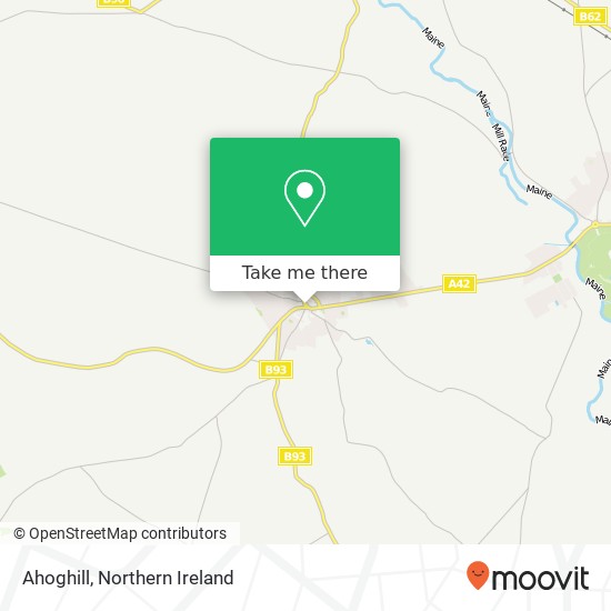 Ahoghill map