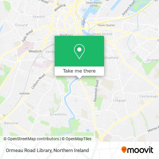 Ormeau Road Library map