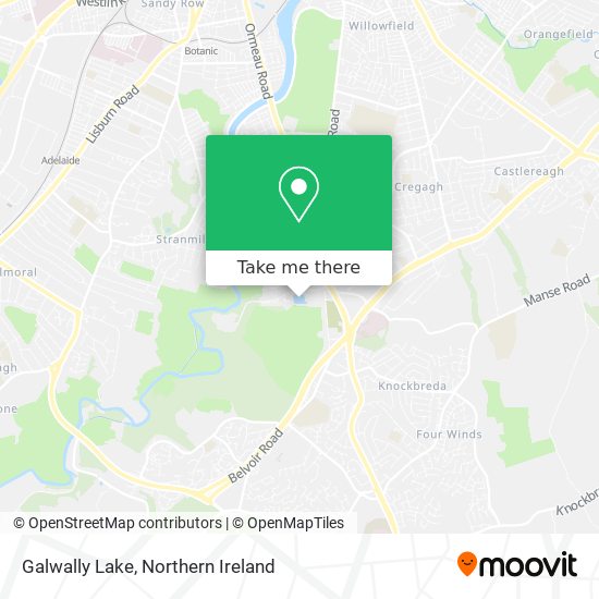 Galwally Lake map