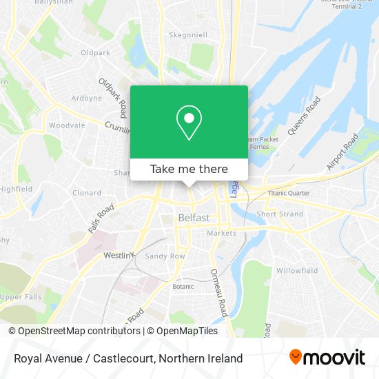 Royal Avenue / Castlecourt map