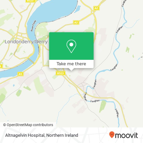 Altnagelvin Hospital map