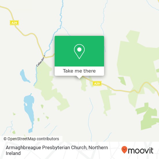 Armaghbreague Presbyterian Church map