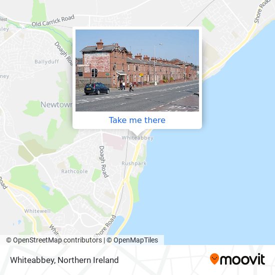 Whiteabbey map