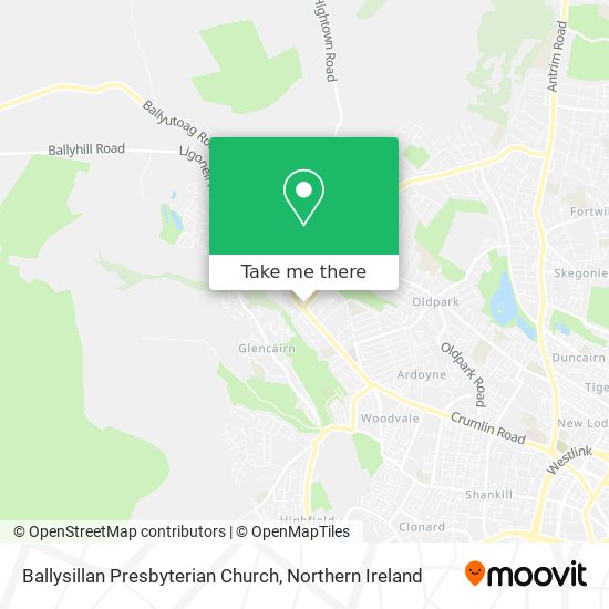 Ballysillan Presbyterian Church map