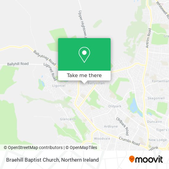 Braehill Baptist Church map