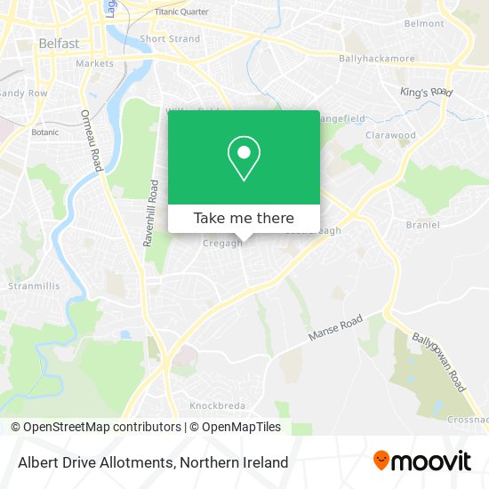Albert Drive Allotments map