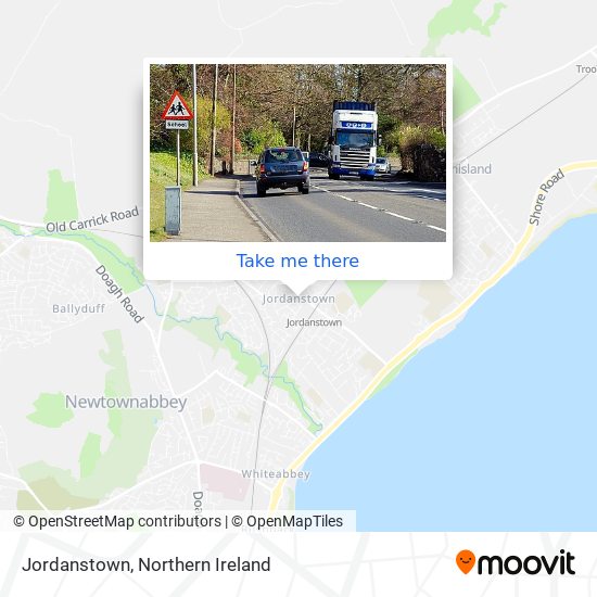 Jordanstown map