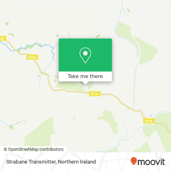 Strabane Transmitter map