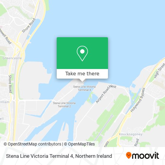 Stena Line Victoria Terminal 4 map