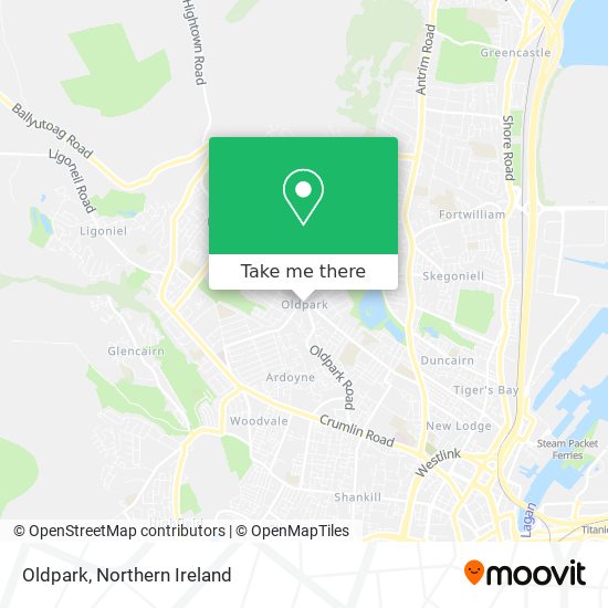 Oldpark map