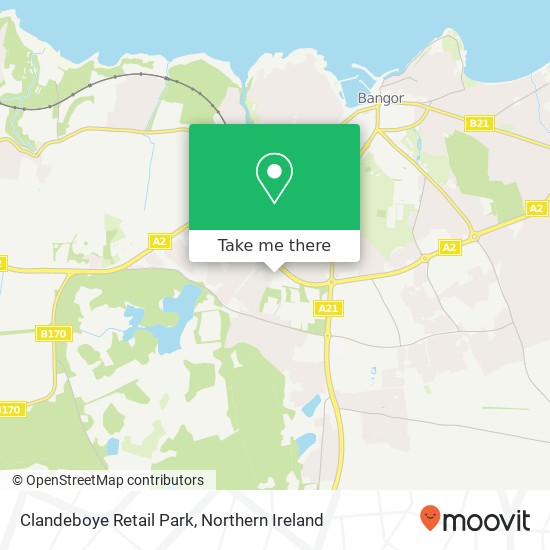 Clandeboye Retail Park map