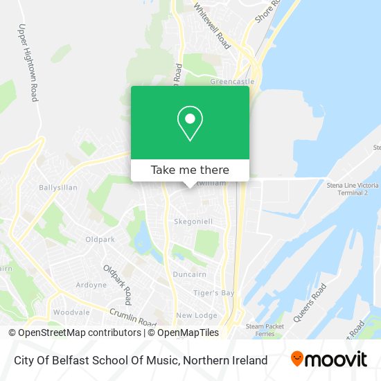 City Of Belfast School Of Music map