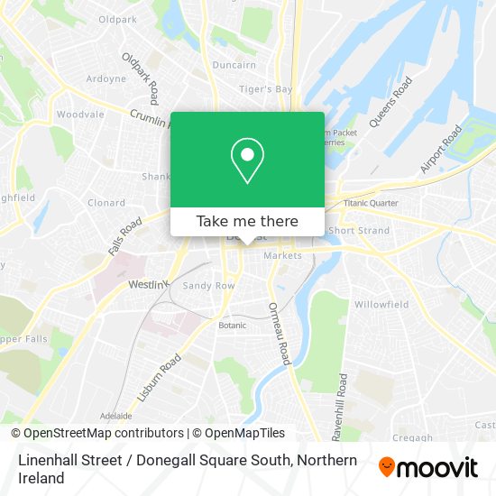 Linenhall Street / Donegall Square South map