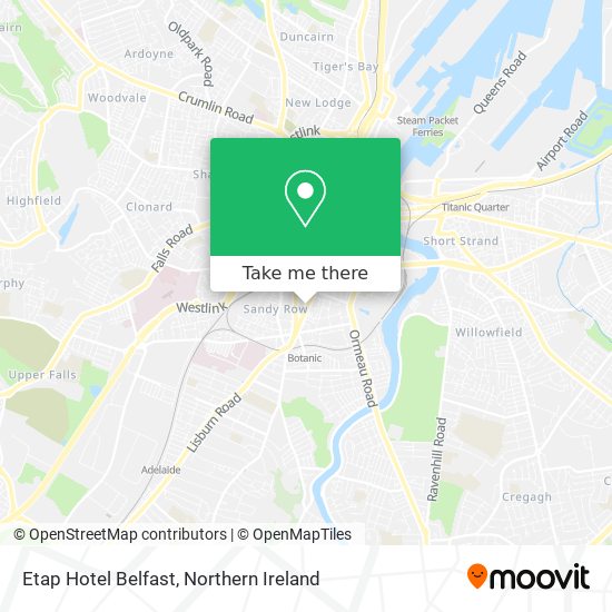 Etap Hotel Belfast map
