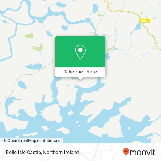 Belle Isle Castle map