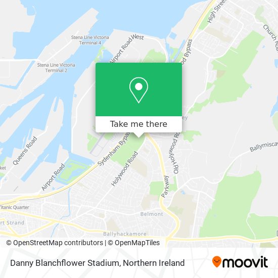 Danny Blanchflower Stadium map