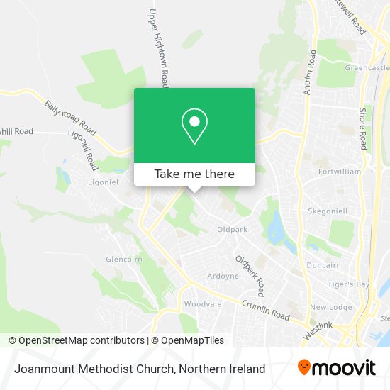 Joanmount Methodist Church map