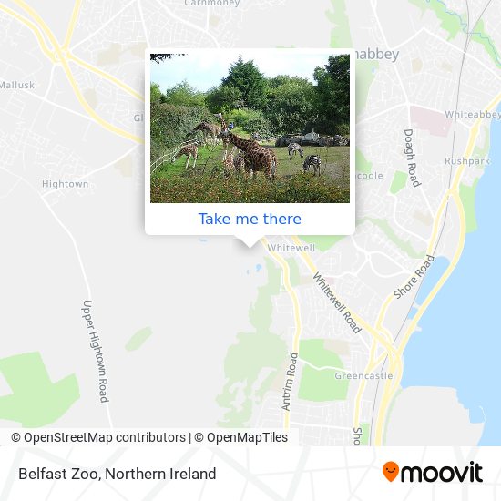 Belfast Zoo map