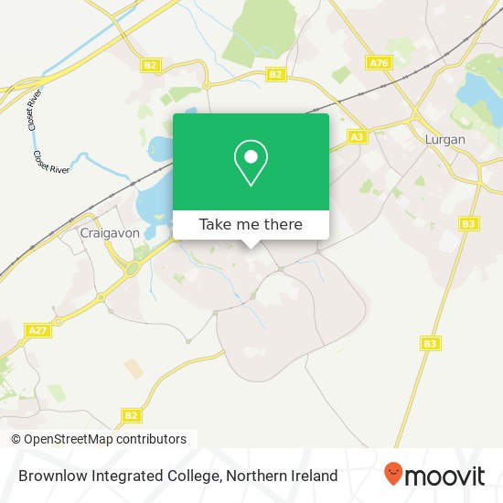 Brownlow Integrated College map